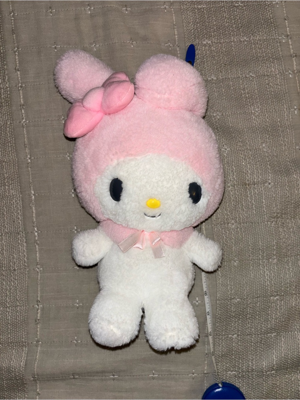 Sanrio My Melody Plush - Light Pink and White Bow Bunny
